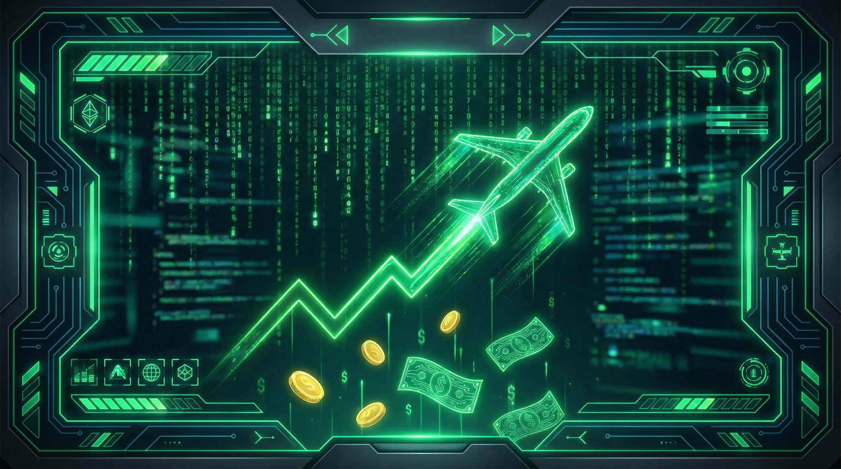 Juego Aviator con avión ascendiendo y multiplicador creciente en William Hill Casino México